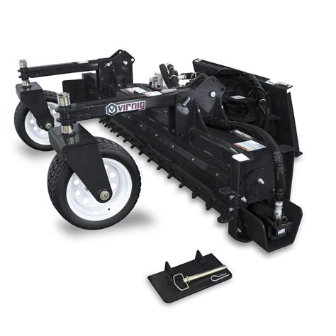 skid steer poewer rake attachment|virnig pwr72 rake attachment.